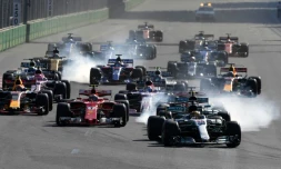 Les concurrents du GP d'Azerbaïdjan de F1, le 25 juin 2017 à Baku