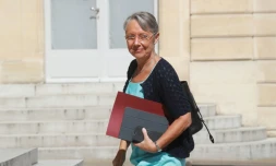Elisabeth Borne, ministre de la Transition écologique, devant l'Elysée, le 29 juin 2020 à Paris