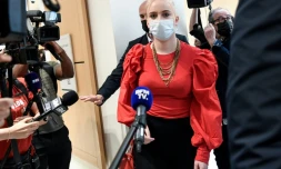 L'adolescente Mila au tribunal de Paris, le 2 juin 2021 