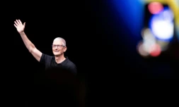 Le PDG d'Apple, Tim Cook, lors d'un événement à l'Apple Park à Cupertino, en Californie, le 9 septembre 2025