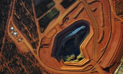 La mine de terres rares de Lynas Corporation à Mount Weld, dans l'ouest de l'Australie, en octobre 2010