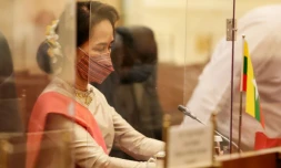 La dirigeante birmane Aung San Suu Kyi, le 1er septembre 2020 Ă Naypyidaw