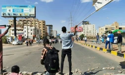 Des manifestants anti-coup d'Etat au Soudan à Khartoum, le 30 octobre 2021