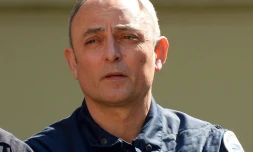 Le chef du Groupe d'intervention de la gendarmerie nationale (GIGN), le colonel Hubert Bonneau le 19 avril 2016 à Paris