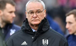 Claudio Ranieri, alors entraîneur de Fulham, avant le coup d'envoi du match contre Crystal Palace en Premier League, le 28 février 2019 à Londres