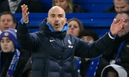 L'entraîneur italien de Chelsea Enzo Maresca face à Fulham, le 26 décembre 2025 Stamford Bridge