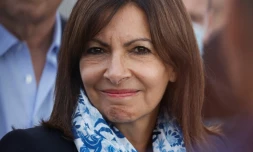 La maire de Paris Anne Hidalgo, candidate à la présidentielle, le 16 septembre 2021 à Paris