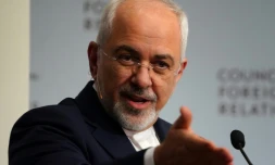 Le chef de la diplomatie iranienne, Mohammad Javad Zarif, le 23 avril 2018 à New York