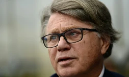 Le député Gilbert Collard à l'université d'été du Front national à Chasseneuil-du-Poitou, le 1er octobrer 2017