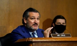 Le sénateur républicain Ted Cruz lors d'une réunion d'une commission du Sénat des Etats-Unis le 10 novembre 2020 à Washington
