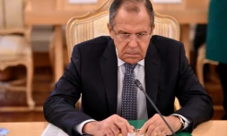 Le chef de la diplomatie russe Sergueï Lavrov à Moscou le 18 novembre 2015