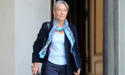 La ministre des Transports Elisabeth Borne quitte l'Elysée le 8 février 2018 à Paris