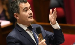 Le ministre des Comptes publics Gérald Darmanin le 5 décembre 2017 à l'Assemblée nationale à Paris