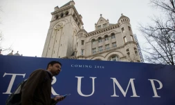 Affiche pro-Trump Ă Washington, le 10 mars 2016