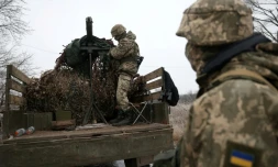 Des soldats ukrainiens dans la région de Donetsk, le 10 décembre 2023