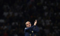 Le milieu de l'équipe de France Antoine Griezmann lors d'un match contre l'Irlande le 7 septembre 2023 à Paris