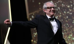 Le cinéaste britannique Ken Koach palme d'Or à Cannes pour "Moi, Daniel Blake", le 22 mai 2016