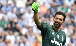 Le gardien de la Juventus Gianluigi Buffon lors de la réception de Vérone le 19 mai 2018
