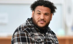 Le rugbyman français Mohamed Haouas, le 12 mai 2023 à Montpellier