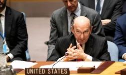 Elliott Abrams, émissaire américain pour le Venezuela, parlant au Conseil de sécurité le 26 février 2019