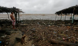 Les dégâts de Nate sur la plage à Masachapa, au Nicaragua, le 5 octobre 2017