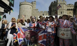 Des fans de la famille royale, à Windsor le 18 mai 2018