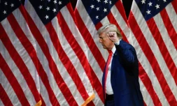 Donald Trump lors d'un meeting à Asheville, en Caroline du Nord, le 14 août 2024