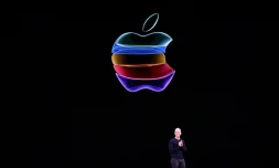 Le PDG d'Apple Tim Cook, le 10 septembre 2019 au siège du groupe, en Californie, pour annoncer une série de nouveaux produits