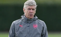 Arsène Wenger, au centre d'entraînement d'Arsenal, le 25 avril 2018