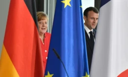 Angela Merkel et Emmanuel Macron, le 19 avril 2018 à Berlin