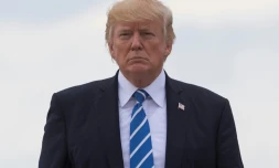 Le président américain Donald Trump à Hagerstown dans le Maryland, le 18 août 2017