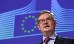 Le commissaire européen pour la sécurité Julian King à Bruxelles le 12 octobre 2016