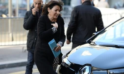 La maire de Paris Anne Hidalgo dans la capitale française, le 29 septembre 2015 