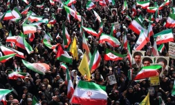 Des Iraniennes se rassemblent à Téhéran, le 17 avril 2026 à Téhéran, en hommage aux femmes tuées pendant la guerre