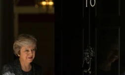 La Première Ministre britannique Theresa May au 10 Downing Street, le 24 juillet 2018 à Londres