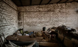 Le camp de déplacés de M'poko de l'aéroport de Bangui, le 7 décembre 2015, où de nombreux cas de violences sexuelles sont déplorés par l'ONU