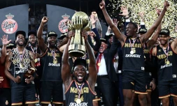 Les Monégasques sacrés champions de France contre Boulogne-Levallois, le 15 juin 2023 à Paris