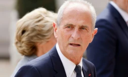 Hubert Falco, alors maire de Toulon, au palais de l'Elysée à Paris, le 7 mai 2022