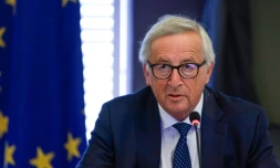 Le président de la Commission européenne Jean-Claude Juncker lors d'un séminaire à Genval en Belgique, le 30 août 2018