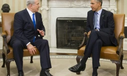 Benjamin Netanyahu reçu par Barack Obama le 9 novembre 2015 à la Maison Blanche à Washington