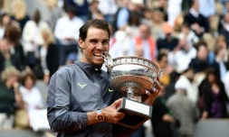 L'Espagnol Rafael Nadal vainqueur de Roland-Garros, le 9 juin 2019