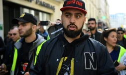 Le "gilet jaune" Éric Drouet le 16 février 2019 à Paris