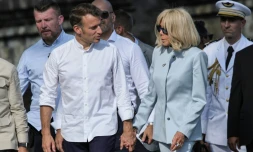 Emmanuel et Brigitte Macron visitent le temple de Borobudur le 29 mai 20225