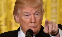 Le président américain Donald Trump, le 16 février 2017 à Washington