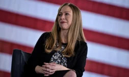 Chelsea Clinton le 4 octobre 2016 à Haverford, en Pennsylvanie