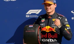 Le pilote Red Bull Max Verstappen auteur de la position de pointe du GP des Pays-Bas, sur le circuit de Zandvoort, le 4 septembre 2021 