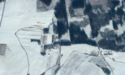 Une image satellite diffusée par Maxar Technologies montre un déploiement de troupes à Rechytsa, au Bélarus, près de la frontière ukrainienne, le 4 février 2022  
