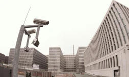 Vue extérieure des bureaux des renseignements extérieurs allemands (BND), à Berlin, le 27 avril 2015