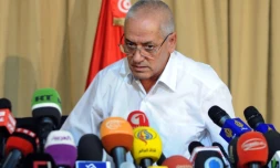 Houcine Abassi médiateur tunisien lors d'une conférence de presse à Tunis le 21 septembre 2013