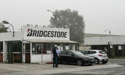 L'entrée de l'usine Bridgestone à Béthune (Pas-de-Calais) le 16 septembre 2020 